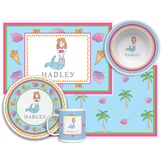 Mermaid 4-Piece Dinnerware Set